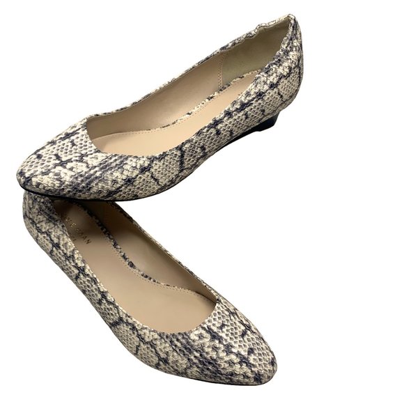 Cole Haan Grand.Os Kathryn Python Print Leather Wedge Pump **NWOB - Picture 12 of 12